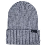 Czapki zimowe 4F Cap M470 szary MIDDLE GREY MELANGE