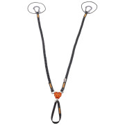 Smyczka Camp X-Gyro Leash - 85/129 Cm czarny/pomarańczowy