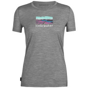 Koszulka damska Icebreaker Women Tech Lite II SS Tee Trailhead zarys metro hthr