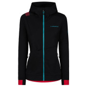 Bluza damska La Sportiva Mood Hoody W czarny/różówy Black/Hibiscus