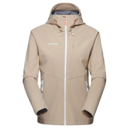 Kurtka damska Mammut Ultimate Comfort SO Hooded Jacket Women beżowy savannah