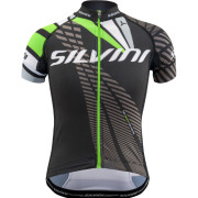 Dziecięca koszulka kolarska Silvini Team CD1435 czarny Blackgreen