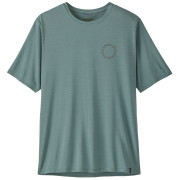 Koszulka męska Patagonia Men's Capilene Cool Daily Shirt - Spoke Stencil niebieski Blue Sage - Light Blue Sage X-Dye