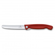 Składany nóż Victorinox Swiss Classic - gładkie ostrze czerwony Red