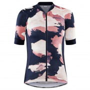 Damska koszulka kolarska Craft Adv Endur Graphic niebieski/różowy Blaze/Coral