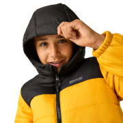 Dziecięca kurtka zimowa Regatta Lofthouse Black/Mustard
