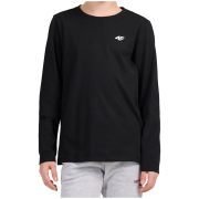 T-shirt dziecięcy 4F Longsleeve F654 Deep Black czarny Deep Black