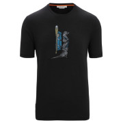Koszulka męska Icebreaker Men Central Classic SS Tee Otter Paddle czarny Black