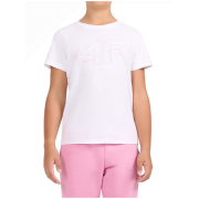 T-shirt dziecięcy 4F Tshirt F3602 White biały White