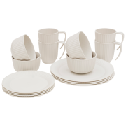 Zestaw naczyń Outwell Delish 4 Person Dinner Set beżowy Sandstone