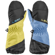 Rękawice narciarskie dla dzieci Leki Little Swtch Zero Mitt Long black-light blue niebieski/żółty black-light blue-light yellow