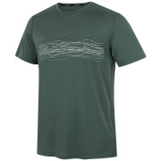Koszulka męska MOOA Merino Lyolite Waves 150 Short zielony dusty green