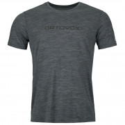 Koszulka męska Ortovox 150 Cool Brand Ts M czarny/szary black steel blend