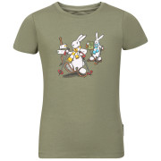 T-shirt dziecięcy Alpine Pro Bobbo Oil Green jasnozielony OIL GREEN