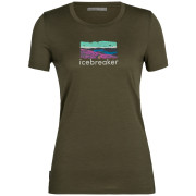 Koszulka damska Icebreaker Women Tech Lite II SS Tee Trailhead zielony loden