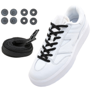 Sznurowadła Lock Laces Flat czarny Flat Black