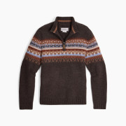 Męski sweter Royal Robins Arch Rock 1/4 Zip ciemnobrązowy Turkish Coffee Htr Kirkwood Pt
