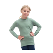 Dziecięca koszulka Sensor Merino DF Logo Up Basil Green