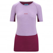 Damska koszulka Icebreaker Women 125 ZoneKnit™ SS Crewe różowy/fioletowy Purple Gaze/Go Berry/Cb