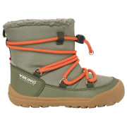 Dziecięce buty zimowe Viking Outdoor Footwear Birch Barefoot Warm WP Pull-on Olive oliwkowy Olive