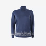 Damski golf Kama 5052 niebieski light blue