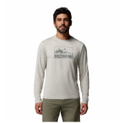 Koszulka męska Columbia Parsons Point™ Ls Graphic Tee beżowy Dark Stone Heather Framed Peakscape