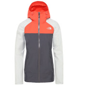Kurtka damska The North Face Stratos szary/pomarańczowy VanadisGrey/TinGrey/RadiantOrange