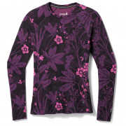 Damska koszulka Smartwool W Classic Thermal Merino BL Crew Boxed fioletowy Purple Iris Floral