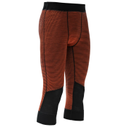 Męskie kalesony Devold Reverso Merino 3/4 Longs Man pomarańczowy/czarny Brick