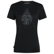 Koszulka damska Icebreaker Women Merino 150 Tech Lite SS Tee Hike Path czarny Black