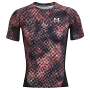 Koszulka męska Under Armour HG Armour Prtd Comp ciemnoczerwony Bolt Red/Black/White