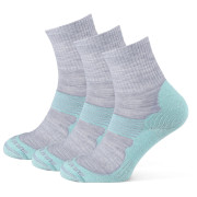 Skarpetki Zulu Merino Allseason 3-pack turkus/szary turquoise/grey