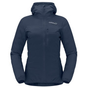 Kurtka damska Norrona falketind aero60 Zip Hood ciemnoniebieski Indigo Night