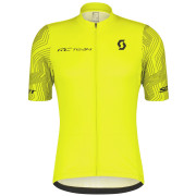 Męska koszulka kolarska Scott M's RC Team 10 SS żółty/czarny sulphur yellow/black