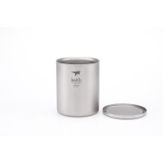 Kubek termiczny Keith Titanium Double-Wall Tit. Mug 450 ml srebrny