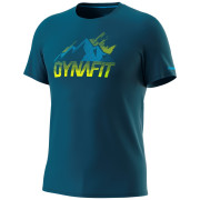 Męska koszulka Dynafit Transalper Graphic S/S Tee M niebieski Petrol