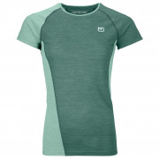 Damska koszulka Ortovox 120 Cool Tec Fast Upward Ts W niebieski/zielony arctic grey