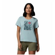 Koszulka damska Columbia Parsons Point™ SS Scoop Tee jasnoniebieski Marine Light Heather, Canopy View