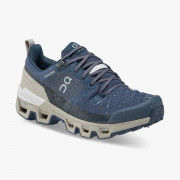 Damskie buty trekkingowe On Running Cloudwander Waterproof niebieski/szary Navy/Desert