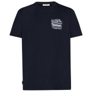 Koszulka męska Icebreaker Men Merino 150 Tech Lite SS Tee Evolving Layers ciemnoniebieski Midnight Navy