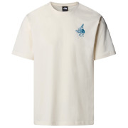 Koszulka męska The North Face U Powder Days Relaxed S/S Tee-Graphic biały White Dune