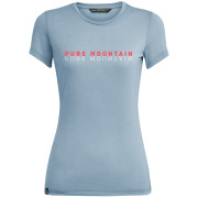 Koszulka damska Salewa PURE M. DRI-REL W S/S TEE szary/niebieski BlueFogMelange