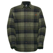 Koszula męska Mammut Trovat Longsleeve Shirt Men zielony/czarny 40299 marsh-black