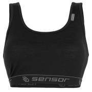 Biustonosz Sensor Merino Active czarny Black