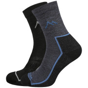 Skarpetki MOOA Merino Mountain 2-pack mix1 Mix 1 (black,navy)