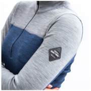 Damska koszulka Sensor Merino Bold dł. rękaw zip