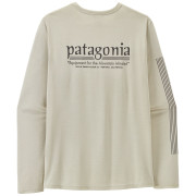 Koszulka męska Patagonia M's L/S Cap Cool Daily Shirt - Hut Tripper biały Dyno White