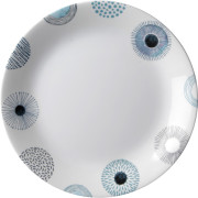 Talerz Brunner Dinner plate ø 25 cm White biały/niebieski