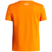 Dziecięca koszulka Under Armour UA B Logo Wordmark SS Outrageous Orange