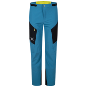 Męskie spodnie softshellowe Montura Ritmo Pants niebieski SteelBlue/SunnyLime